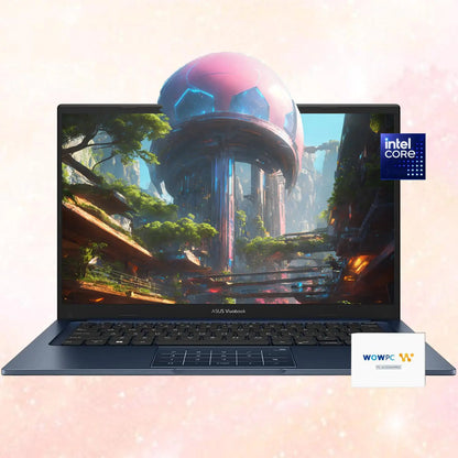 ASUS VivoBook Laptop | 14" FHD Display | 12th Gen 6 Core Processor | 24GB RAM | 1TB Storage (512GB SSD & 512GB External Storage)| Bluetooth | HDMI | Thin & Light | Windows 11 | w/WOWPC Bundle