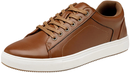 Mens Casual Shoes Fashion Sneakers Business Dress Classic Stylish (AMY5127 tan 10.5)