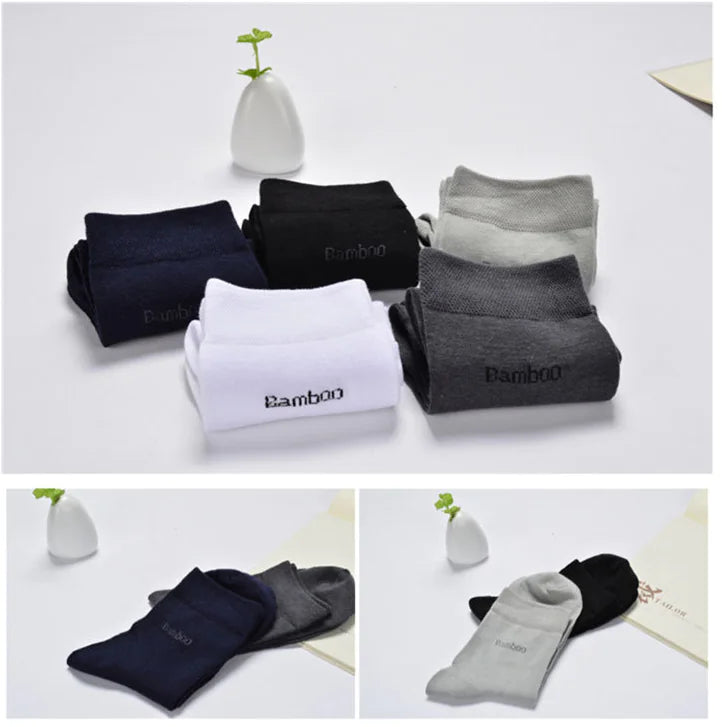 Bamboo Fiber Men's Socks - High-Quality Casual Wear