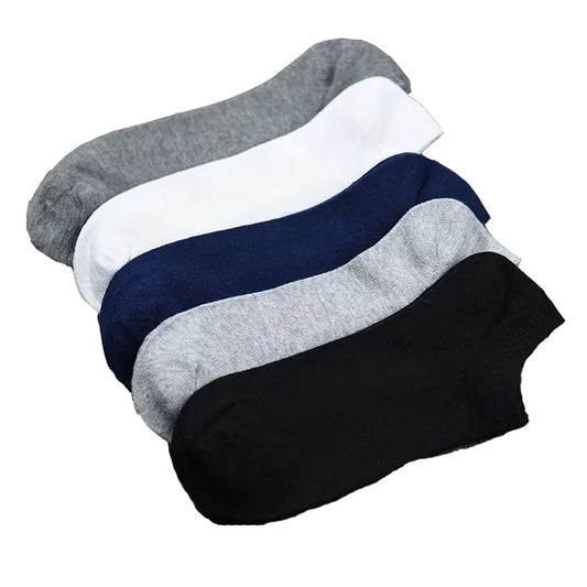 Men's Cotton Casual Low Cut Socks for All Seasons
