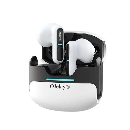 OJelay EGW-02 Wireless Earphone Bluetooth 5.3 Headphone Earbuds 6H Playtime Type-C Charging Case in-Ear Built-in Mic Headset for Smart Phone Laptop Pad Sports