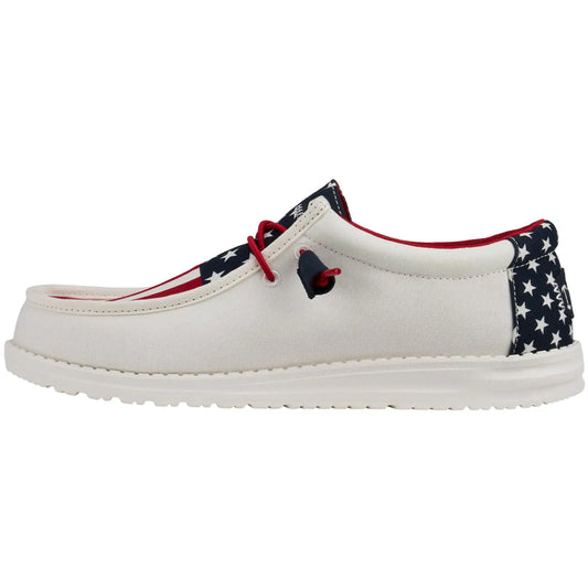 Hey Dude Mens Wally Americana Americana Size 7 | Mens Shoes | Men Slip-on Loafers | Comfortable & Light-Weight