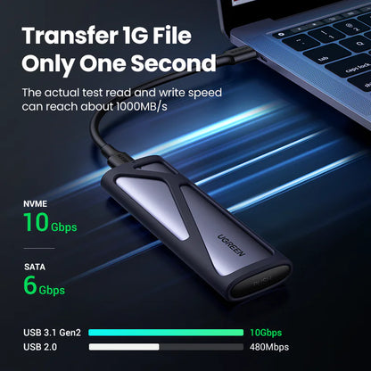 NVMe to USB 3.1 Gen 2 Type-C External SSD Reader