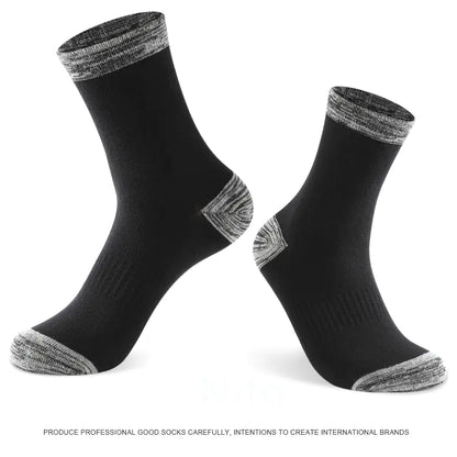 6 Pairs of Men's Cotton Winter Socks - Casual & Warm