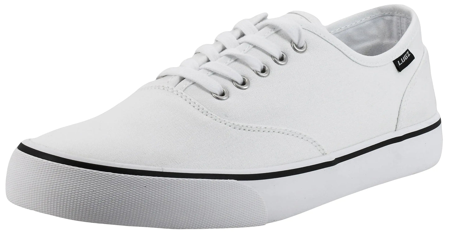 Lugz Mens Lear Shoes White/Black 9 M