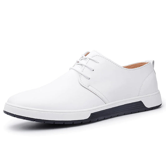 XIPAI Mens White Dress Shoes White Sneakers Casual Shoes White US 11