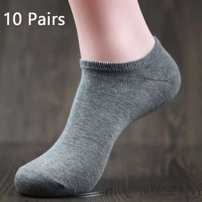 Men's Cotton Casual Low Cut Socks for All Seasons