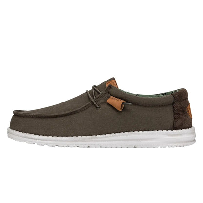Hey Dude Mens Wally Workwear Tan/Multi Size 10 | Mens Shoes | Men Slip-on Loafers | Comfortable & Light-Weight